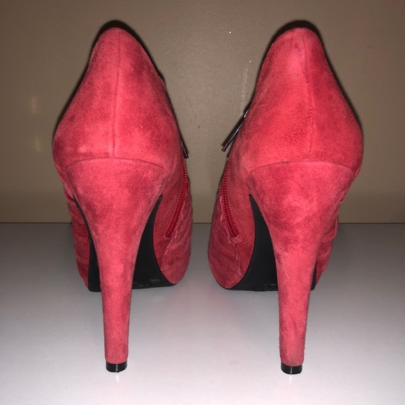 S A L E    GIANNI BINI Suede Platform Ankle Booties - Picture 4 of 9